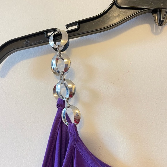 Vintage Primadonna Top, Cold shoulder open shoulder top chain straps XS - Picture 4 of 5